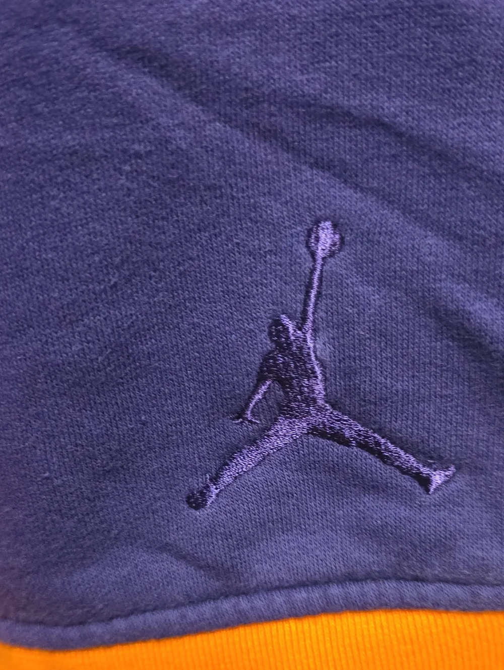 Jordan Men’s Purple and Orange Basketball Shorts Size Xl Extra Large Super Long